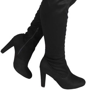 Thigh high heel boots